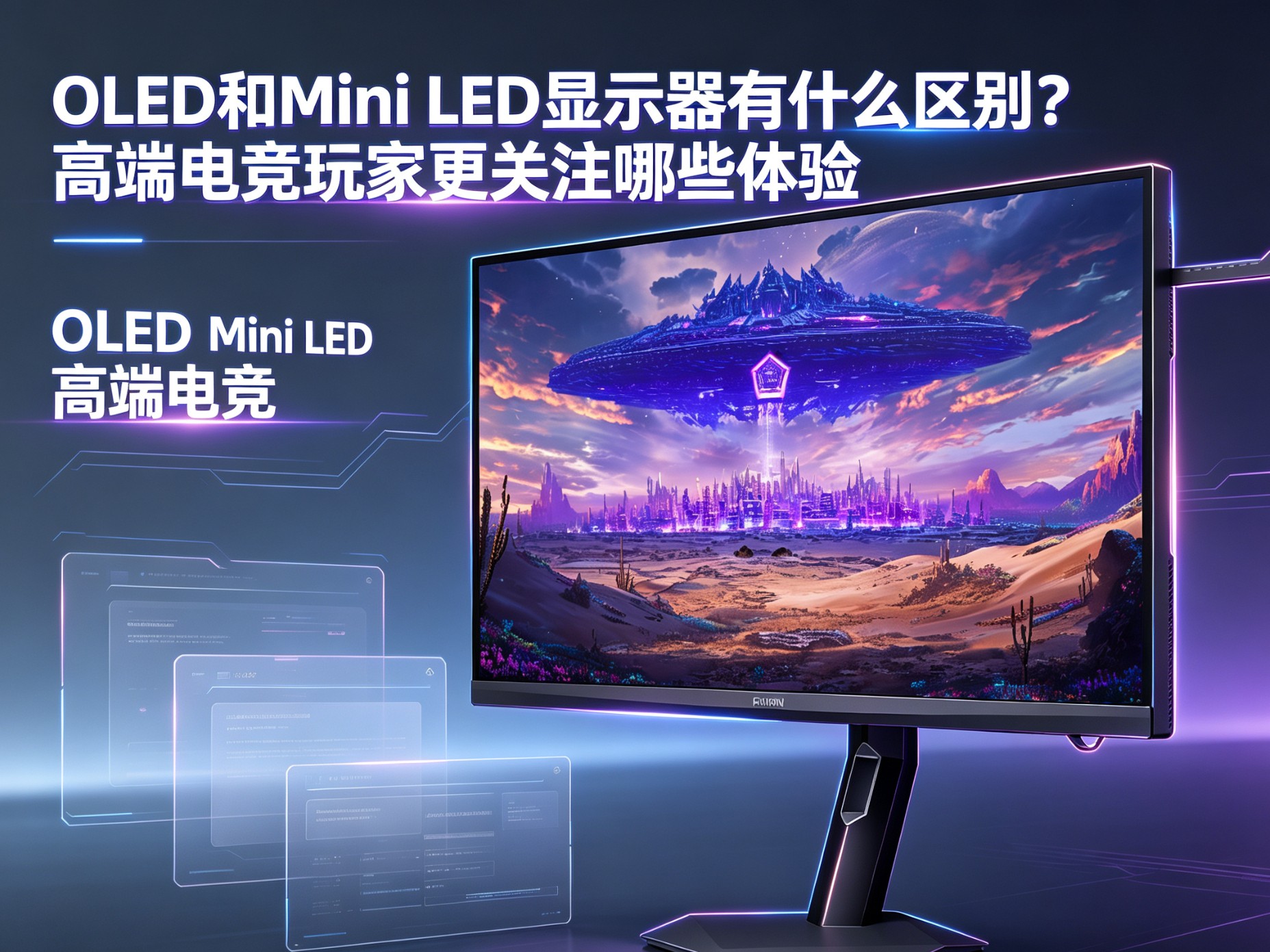 OLED和miniled显示器有什么区别？电竞选购避坑指南