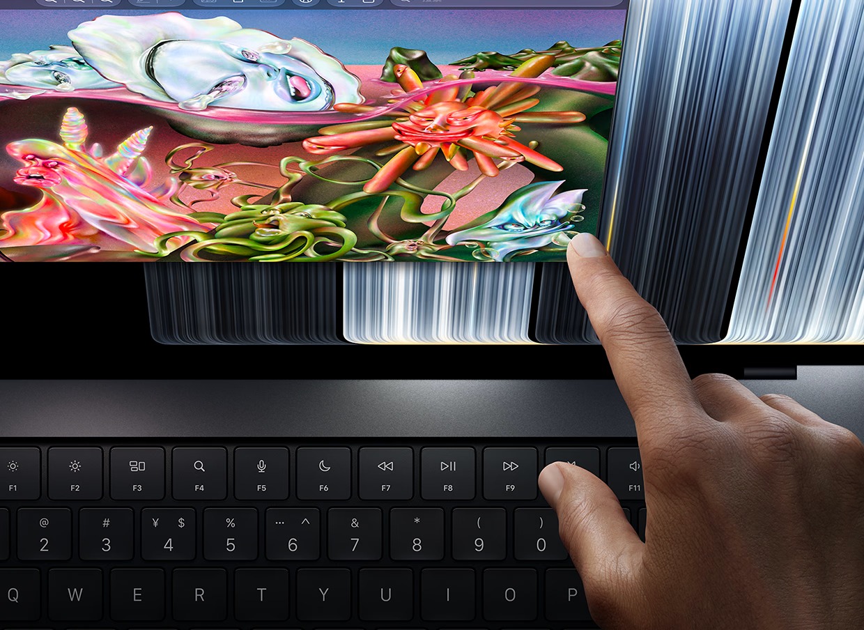 苹果触屏 MacBook Pro 应用适配情况：Lightroom、达芬奇、C4D、Office 等今年晚些时候支持