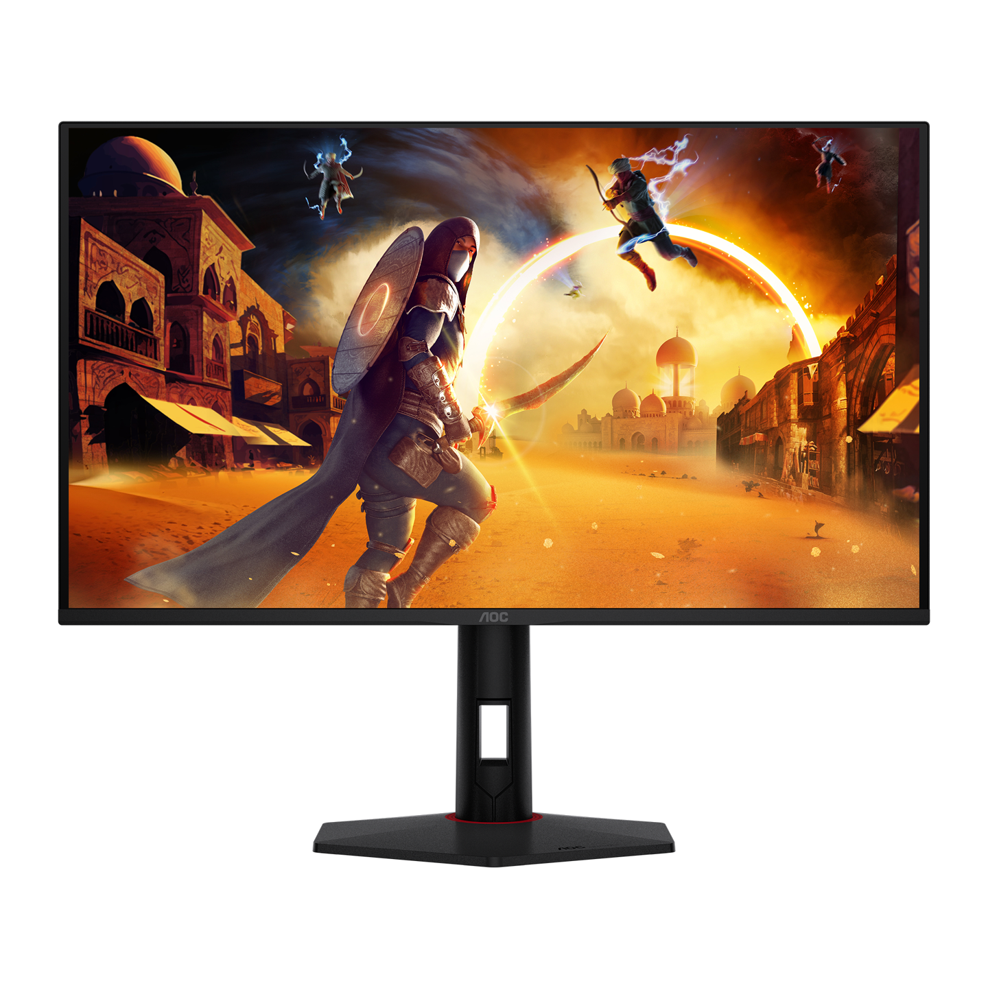 AOC 推出 31.5" UHD 180Hz OLED 显示器 U32G5D，配备六边形底座