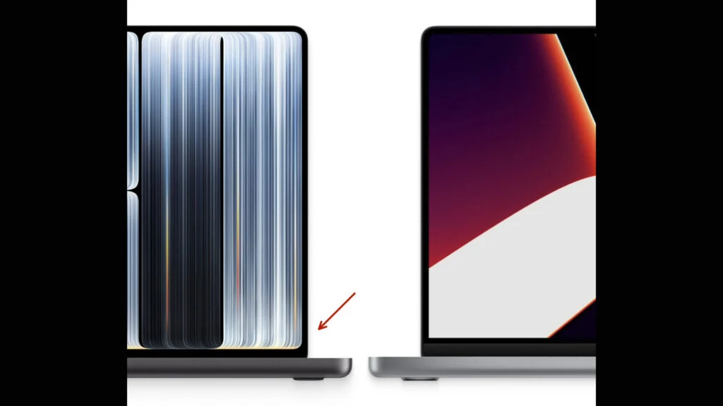 苹果首款触控 MacBook Pro 屏幕细节，改为“四角全圆”
