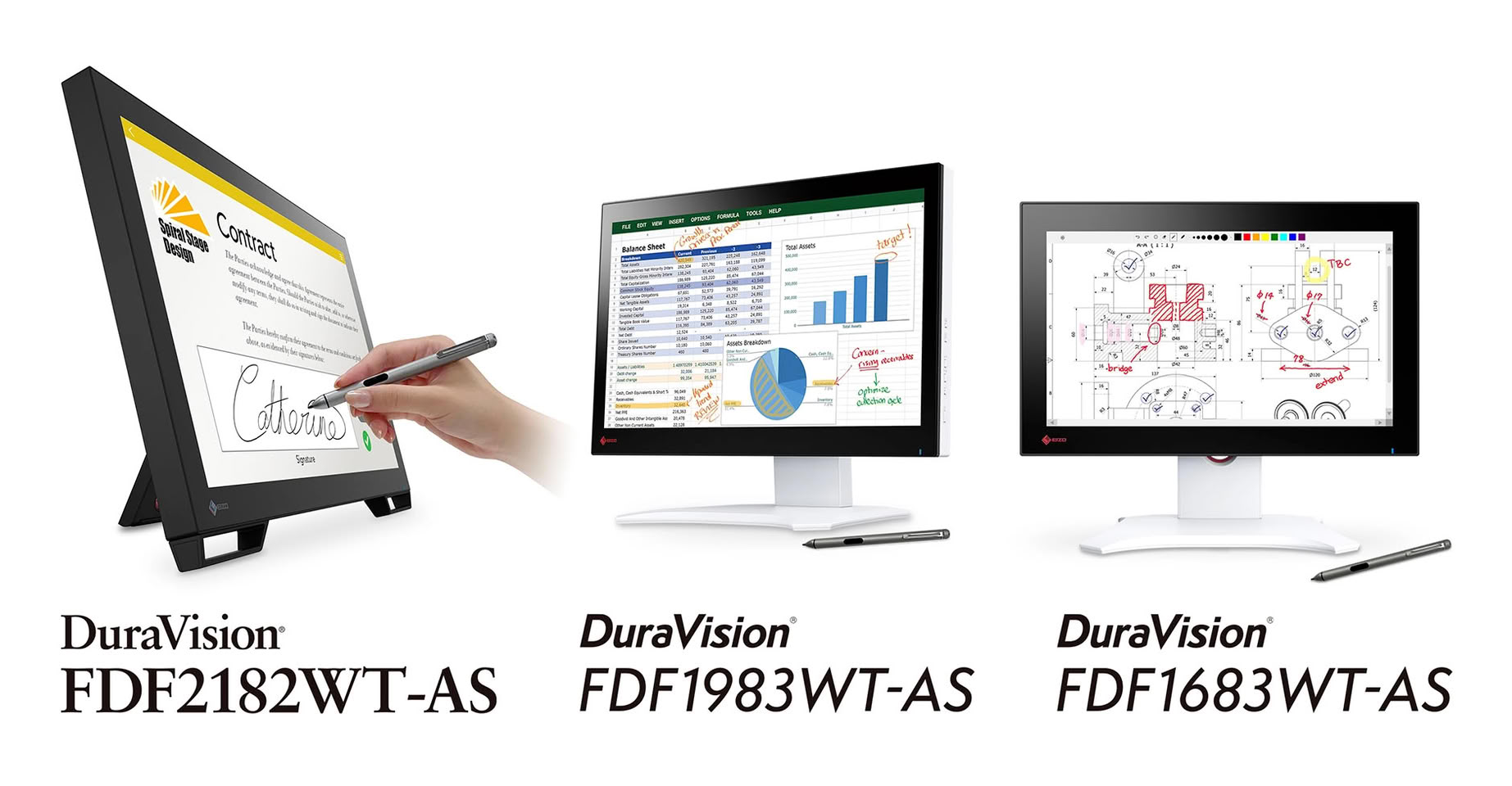 艺卓推出全新 DuraVision 系列显示器，专为触控笔输入优化