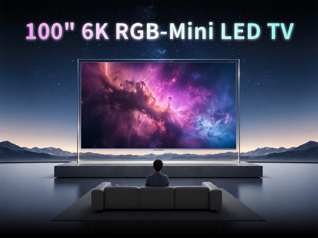 惠科全球首发 100 英寸 6K RGB Mini LED 电视