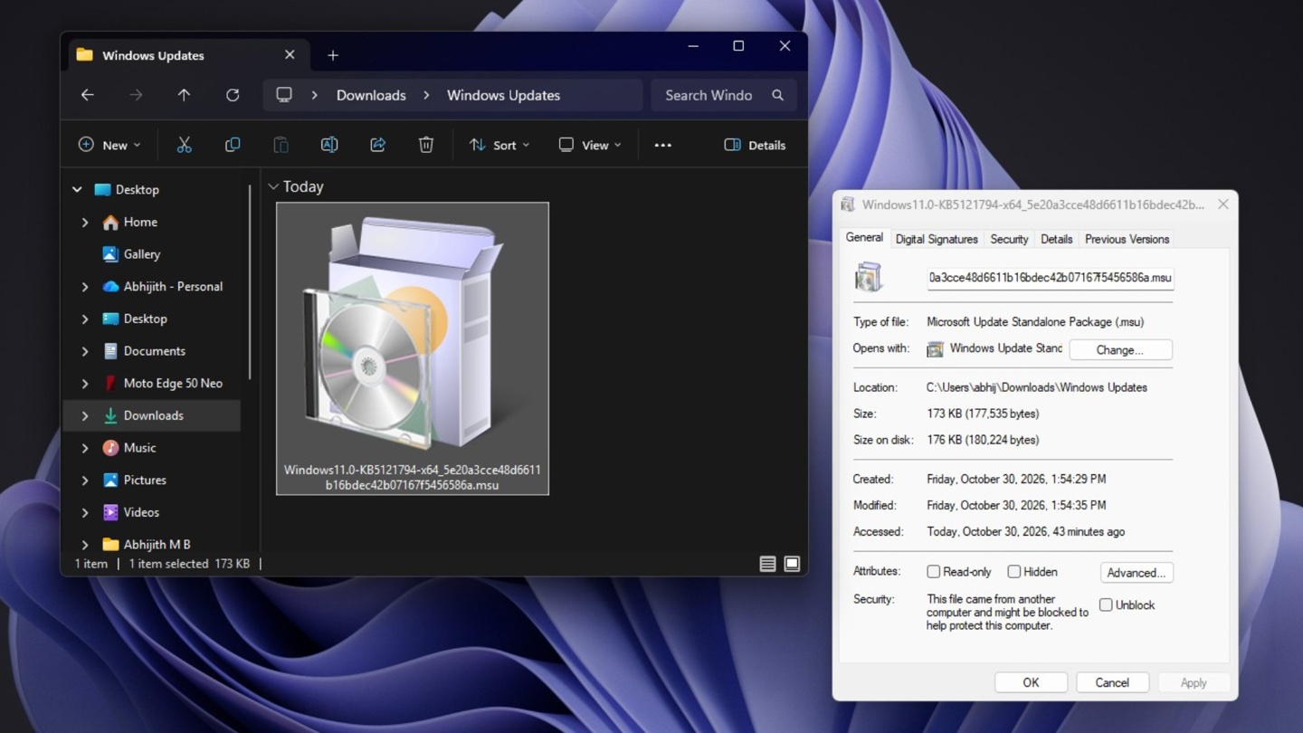 微软 Win11 26H2 启用包仅约 174KB，但 23H2 用户升级仍需下载约 6.5GB 更新补丁
