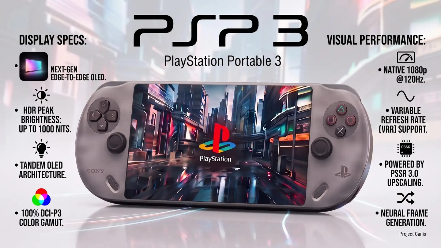 消息称索尼 PS6 掌机有望用上高规格 Tandem OLED 面板，支持 120Hz 高刷、VRR