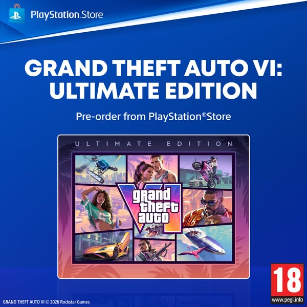 索尼 PS Store 无意间曝光《GTA6》游戏分级：PEGI 18