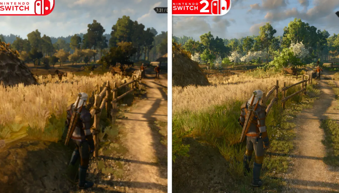 《巫师 3：重制版》登陆 Switch 2：画质大幅进化，最高 1080p/40FPS